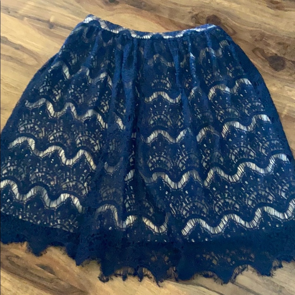 Jody California skirt blue and nude size medium